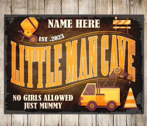 Heavy Equipment Sign - Plaque décorative personnalisée en métal pour