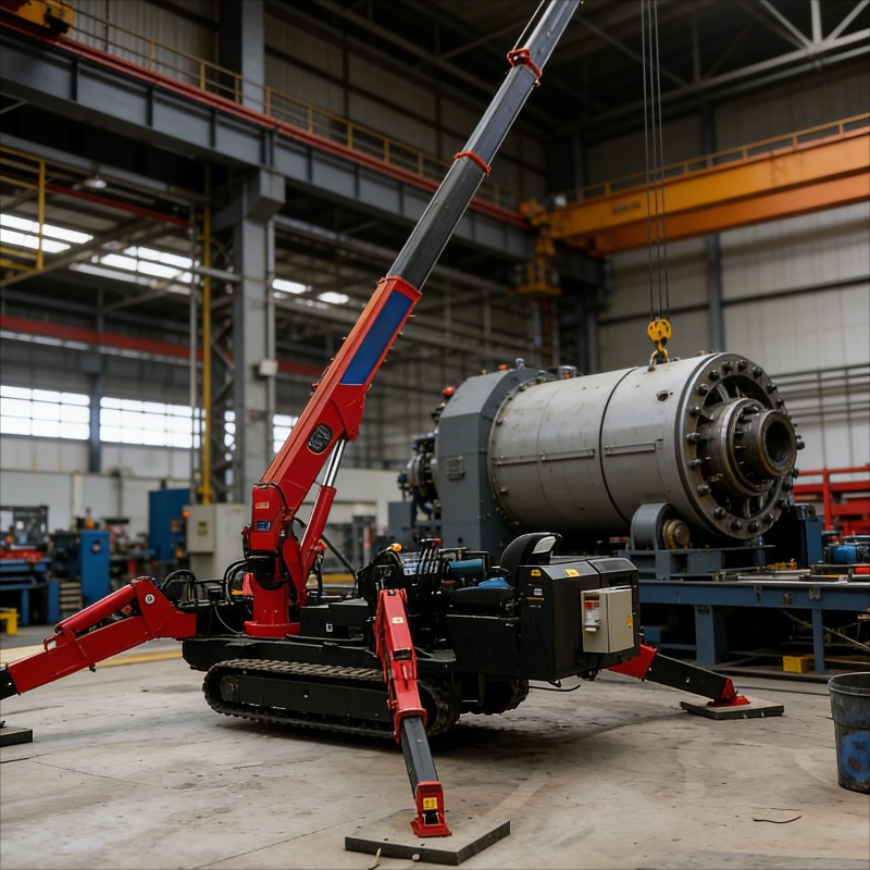 Compact Crawler Boom Lift - Mini-grue araignée personnalisée de 3 tonnes,